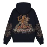 Thangka Hoodie - Navy Black Back