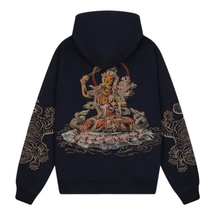 Thangka Hoodie - Navy Black Back