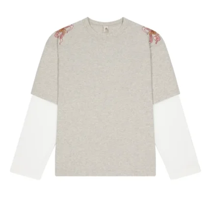Thangka Layered Longsleeve Melange - Grey