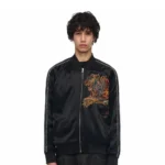 Thangka Satin Jacket - Black Frant