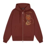 Thangka ZIP Up Burgundy Brown