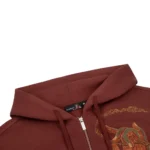Thangka ZIP Up Burgundy Brown Logo