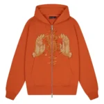Thangka ZIP Up Hoodie - Orange