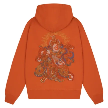 Thangka ZIP Up Hoodie Orange