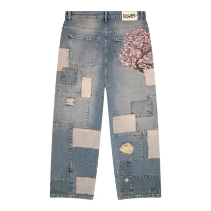 Blossom V2 Patchwork Denim Light Blue
