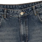 Blossom V2 Patchwork Washed Denim - Blue Zipup