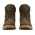 Camo Leather Boots - Khaki