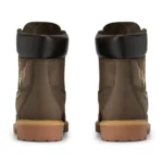 Camo Leather Boots - Khaki back