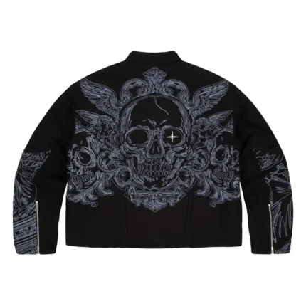 Hellboy Denim Biker Jacket - Black