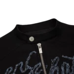 Hellboy Denim Biker Jacket - Black Zip