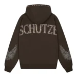 Hellboy ZIP Up Hoodie Anthracite Dark Brown