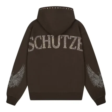Hellboy ZIP Up Hoodie Anthracite Dark Brown