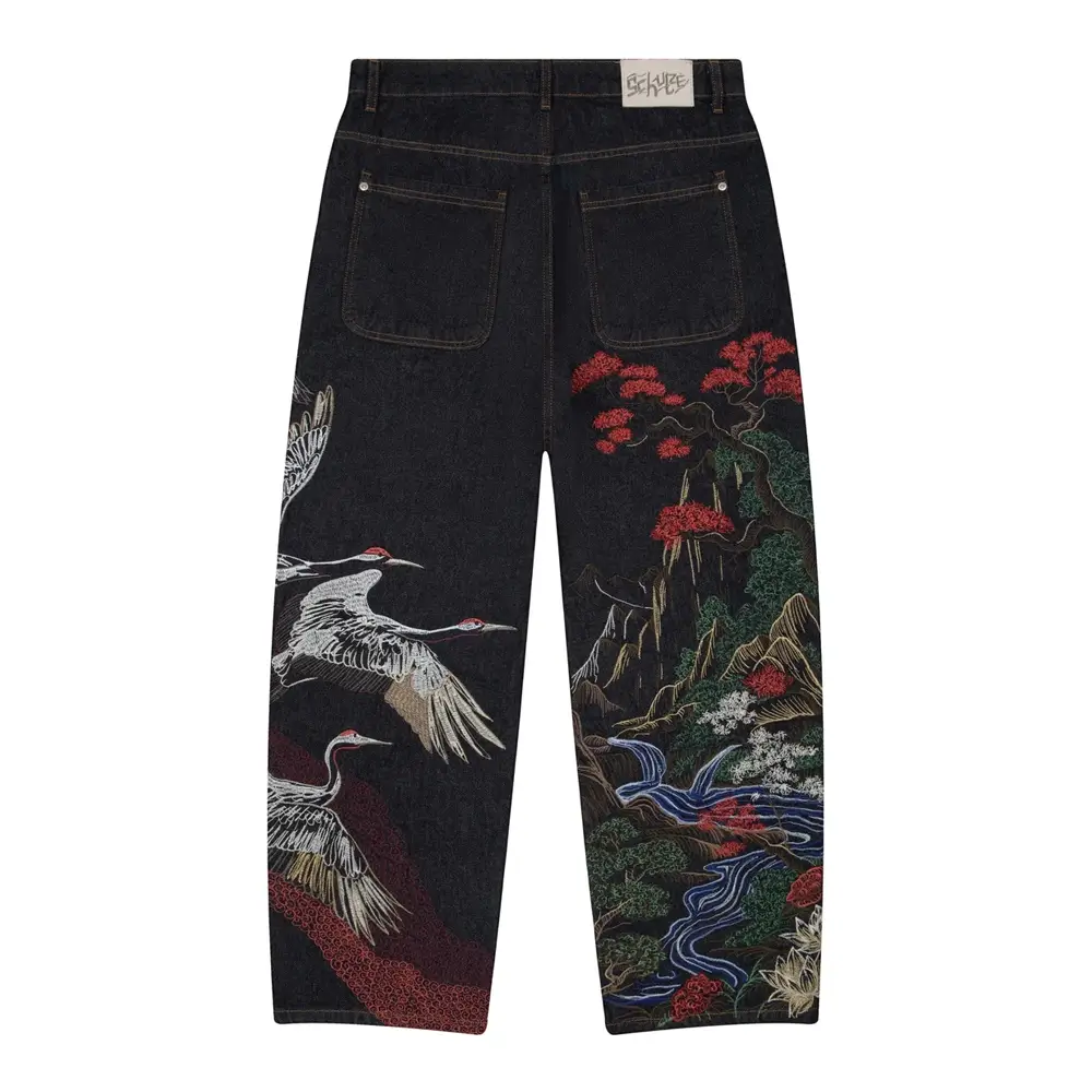 Kyoto Indigo Raw Denim - Black Kyoto Indigo Raw Denim - Black