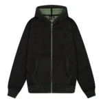 Nyc to Rio ZIP Up Knit Black Green
