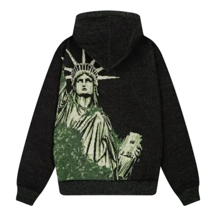 Nyc to Rio ZIP Up Knit - Black Green