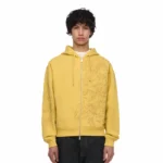 Thangka Hoodie ZIP Up - Yellow Front