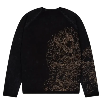 Thangka Sweatshirt Knit Black