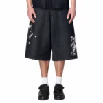 Yakuza Denim Indigo RAW Jorts - Black Front