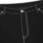Yakuza Dragon Jorts - Black Zip