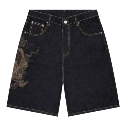 Yakuza Indigo RAW Jorts Black