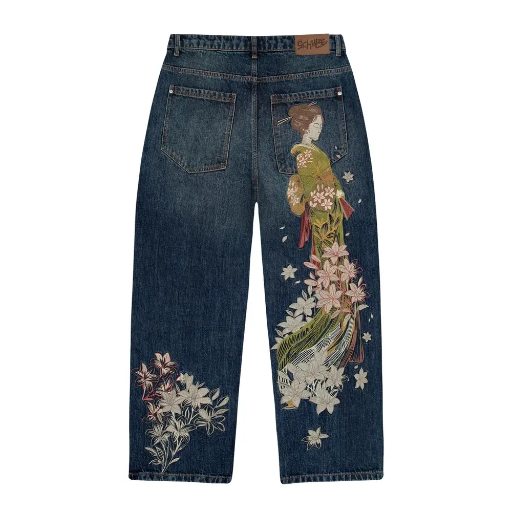 Yakuza Indigo Washed Denim - Blue Yakuza Indigo Washed Denim - Blue
