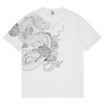 Yakuza Ribbed T Shirt Off White