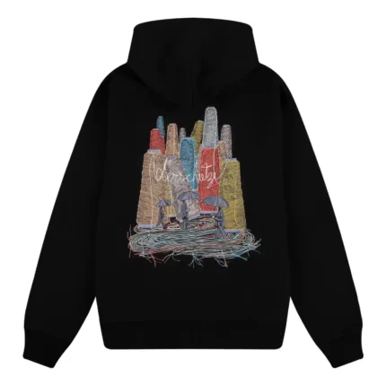 Layer Cake of NY Embroidery Hoodie - Black