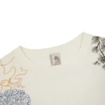 Lotus V2 T Shirt Chalk Logo
