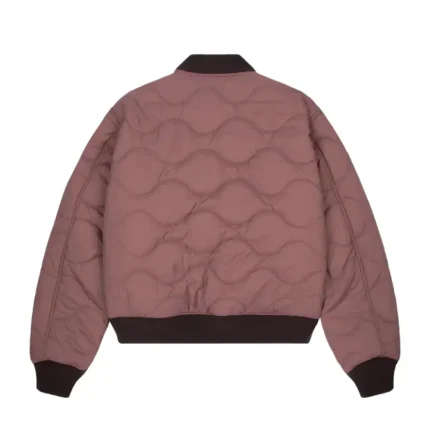 Yakuza V2 Bomber Jacket Deep Plum Back