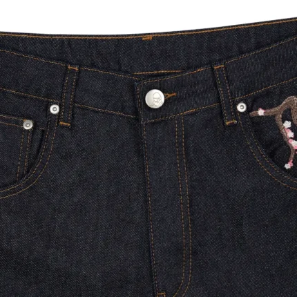 Blossom V2 Raw Denim - Black Zip