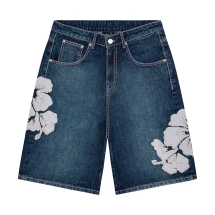 Break Indigo Washed Jorts Short