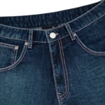 Break Indigo Washed Jorts Short Zip